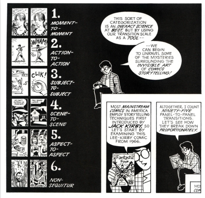 plaatje uit uitstekend boek over strips